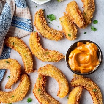 Spicy Avocado Fries and Chipotle Dipping Sauce